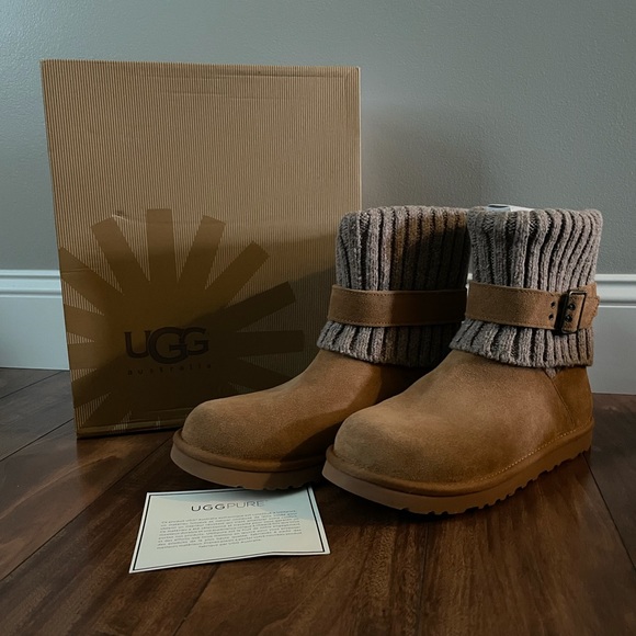 UGG Shoes - Ugg Cambridge buckle short boot in Camel